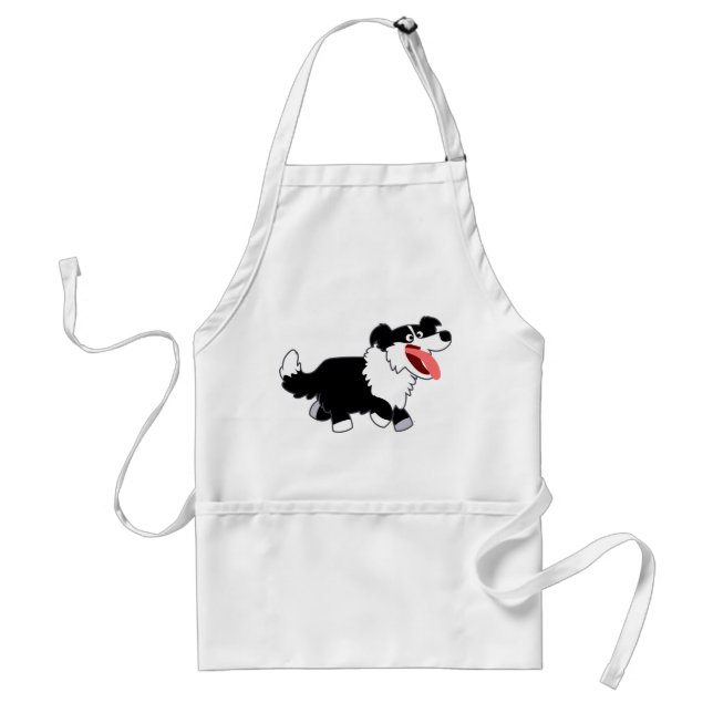 Delantal Cute Happy Personalizado Border Collie Apron (Frente)