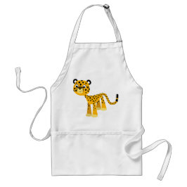 Delantal Cute Happy Personalizado Cheetah Apron