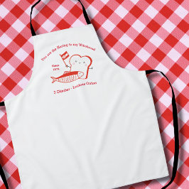 Delantal Cute Haring en Wittebrood Leidens ontzet rood con