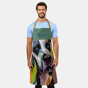 Delantal Cute Harlequin Great Dane