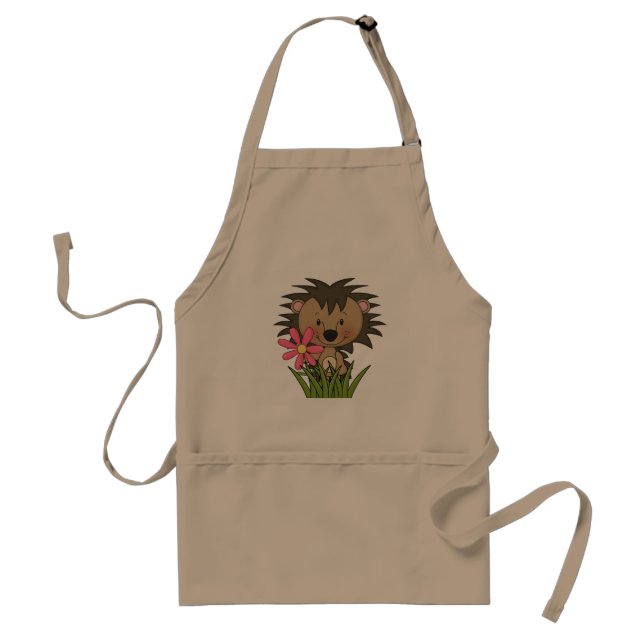 Delantal Cute Hedgehog personalizado apron (Frente)