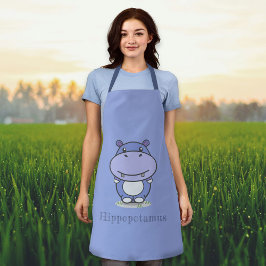 Delantal Cute Hippo Apron