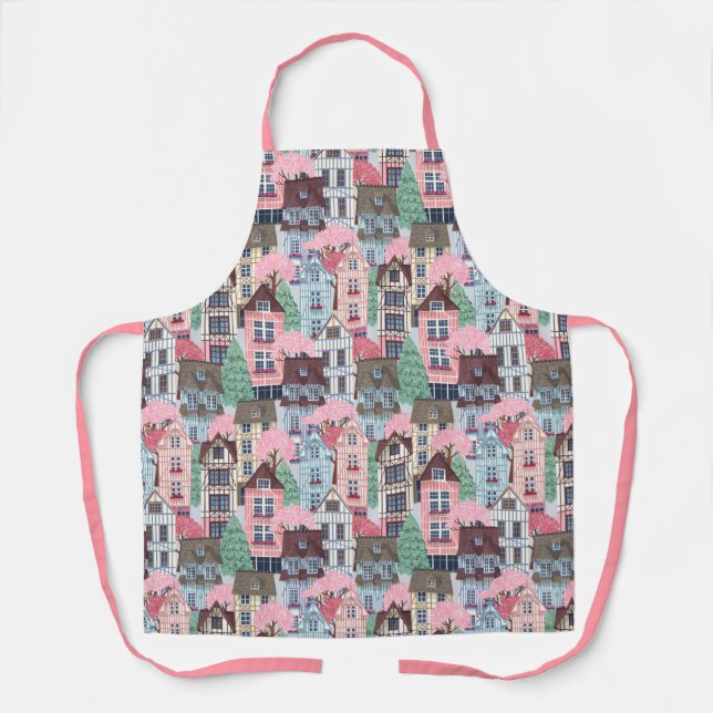 Delantal Cute Houses Apron (Anverso)