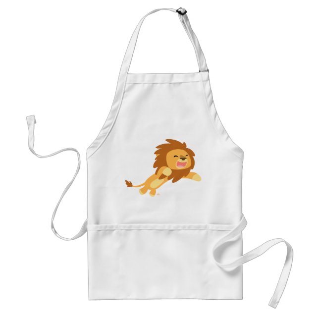 Delantal Cute joyful Personalizado Lion Apron (Frente)