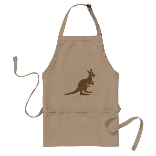 Delantal Cute Kangaroo y Joey (Frente)