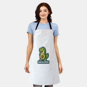 Delantal Cute Kawaii Avocadosaurus Dinosaur Chiste Divertid