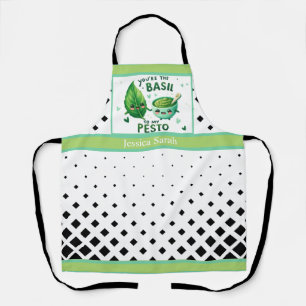 Delantal Cute Kawaii Basil y Pesto