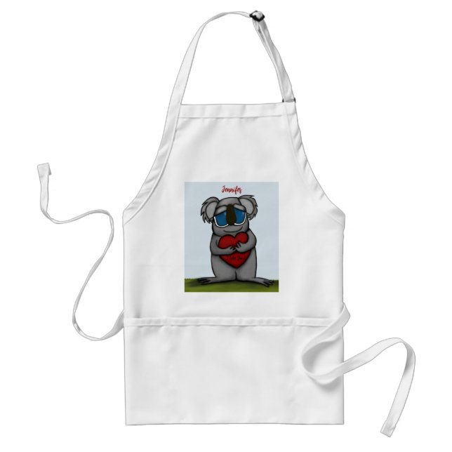 Delantal Cute Koala Bear (Frente)
