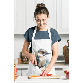 Delantal Cute Kookaburra en una sucursal, personalizado