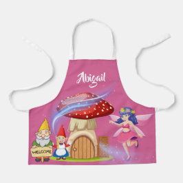 Delantal Cute mágico Goblin Fairy Personalized Name kids