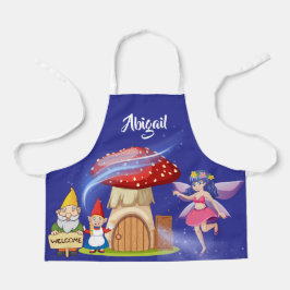 Delantal Cute mágico Goblin Fairy Personalized Name kids