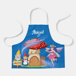 Delantal Cute mágico Goblin Fairy Personalized Name kids