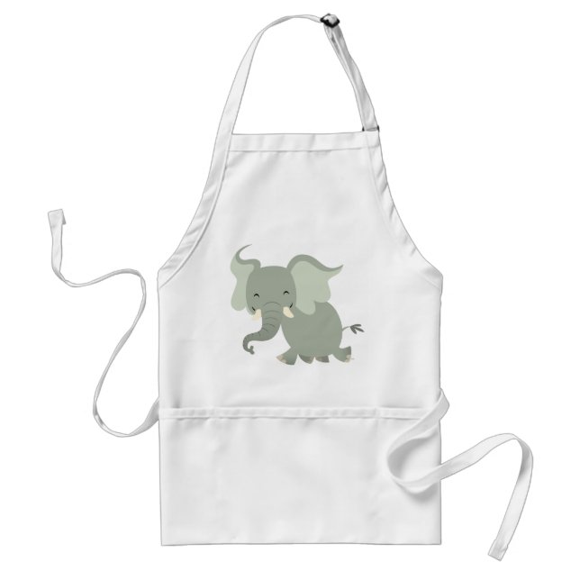 Delantal Cute Merry Personalizado Elephant Apron (Frente)