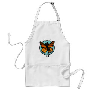 DELANTAL  CUTE MONARCH BUTTERFLY LADY APRON