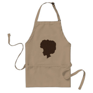 Delantal Cute Natural Afro Silhoutte