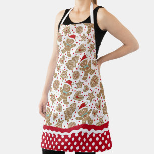 Delantal Cute Navidades Gingerbread horneado