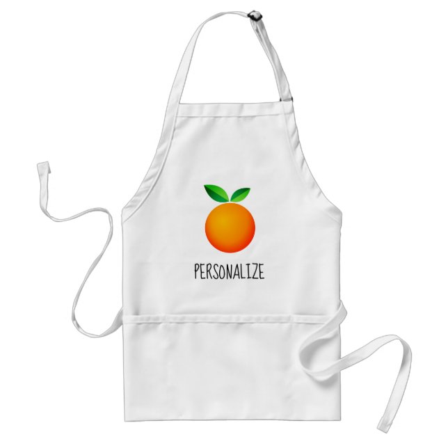 Delantal Cute orange fruit standard kitchen apron (Frente)