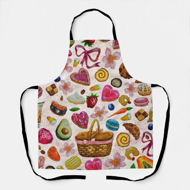 Delantal Cute Pastry Confections Sweets (Anverso)