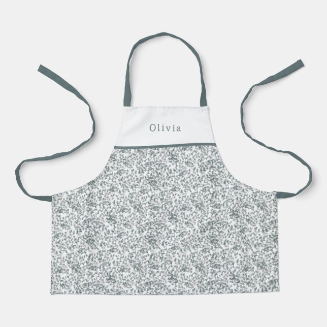 Delantal Cute Personalised Floral Botanical Pattern Apron (Anverso)