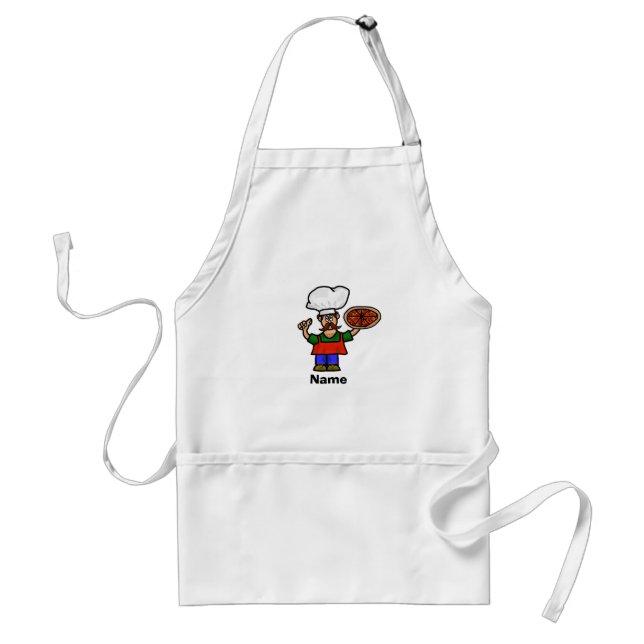 Delantal Cute Pizza Chef Apron to Personalizar (Frente)