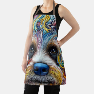 Delantal Cute Pop Art Terrier