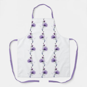 Delantal Cute Purple Floral
