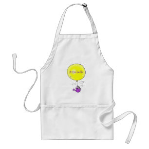 Delantal Cute ratón en la lata de riego con personalizado d