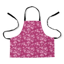 Cute small pink floral with Magenta background
