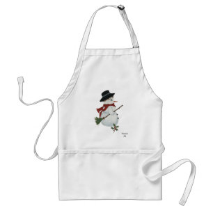 Delantal Cute Snowman Apron