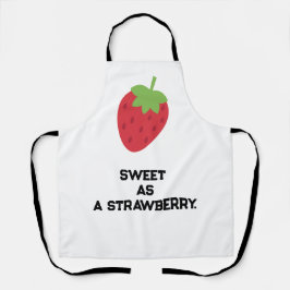 Delantal Cute Strawberry Apron | Fruit-Themed Kitchen Apron