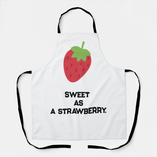 Delantal Cute Strawberry Apron | Fruit-Themed Kitchen Apron (Anverso)