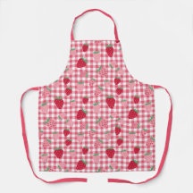 Cute Strawberry Plaid Gingham Pattered