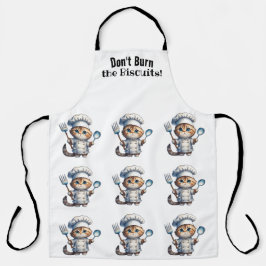 Delantal Cute Tabby Cat Chef Apron de impresión general