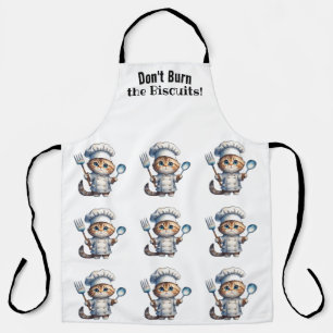 Delantal Cute Tabby Cat Chef Apron de impresión general