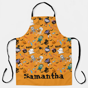 Delantal Cute todo sobre el Apron de impresión de Halloween