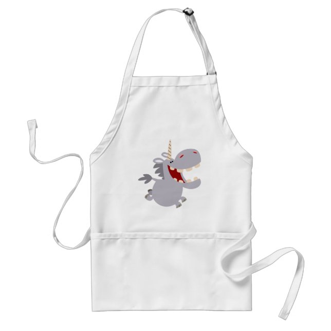 Delantal Cute Toothy Personalizado Unicorn Apron (Frente)