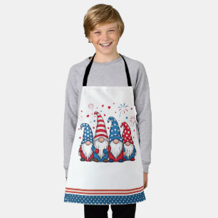 Delantal Cute USA Gnomos americanos Dibujos animados-68123