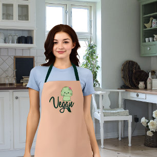 Delantal Cute Vegan Mushroom