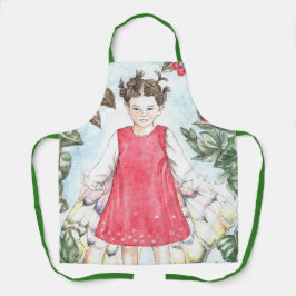 Delantal Cute Winter Fairy Apron