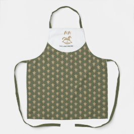 Delantal Cute Wooden Rocking Horse