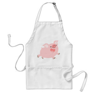 Delantal Cute y alegre Personalizado Pig Apron