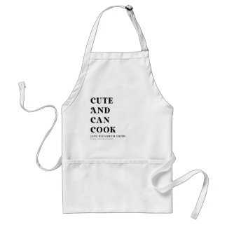 Delantal Cute y Can Cook Apron
