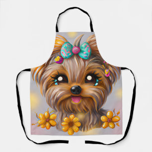 Delantal Cute Yorkie Kawaii Puppy