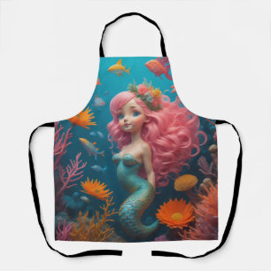 Delantal Cuto rosa de sirena