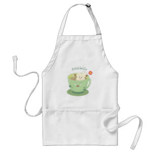 Delantal Cuto teabag taza personalizado personaje de humor
