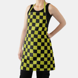 Delantal Cyber lyme checkerboard pattern