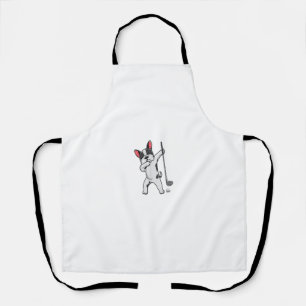 Delantal Dabbing Bulldog francés Golfing Frenchie Dog Dab G