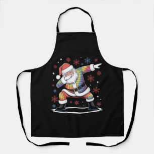 Delantal Dabbing Navidad Santa Suéter Feo de Navidad Xmas