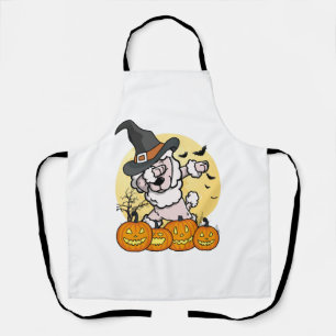 Delantal Dabbing Poodle Halloween