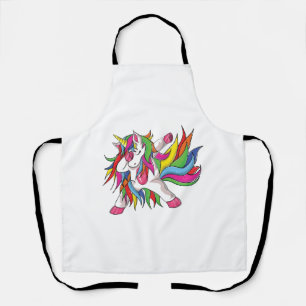 Delantal Dabbing Unicorn y Unicorn Dab
